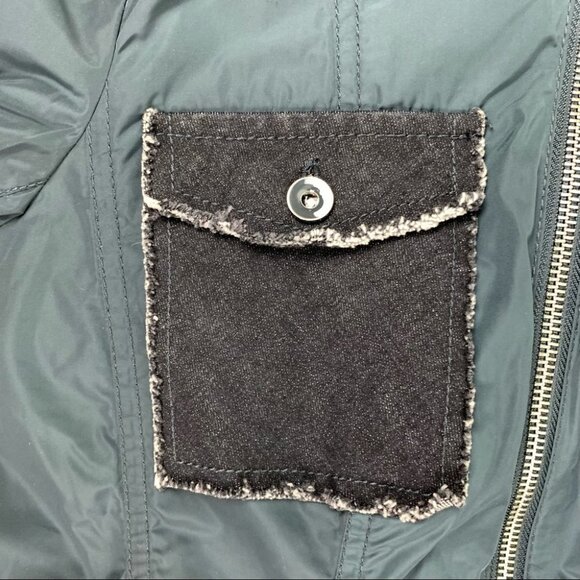 Marc Aurel Water Resistant Navy Blue Zippered Jacket size 36 - Picture 2 of 10